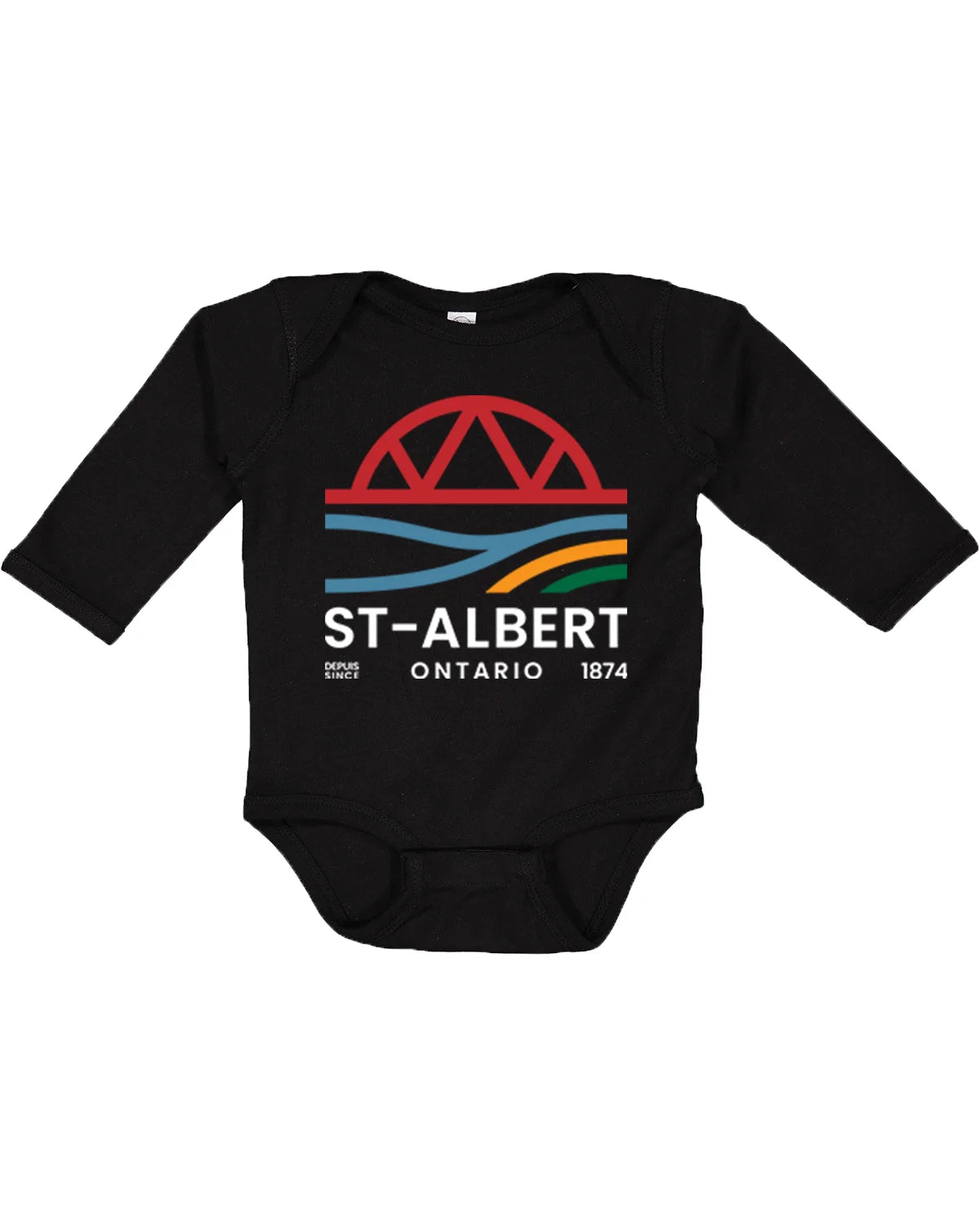 Infant Long Sleeve Baby Rib Bodysuit