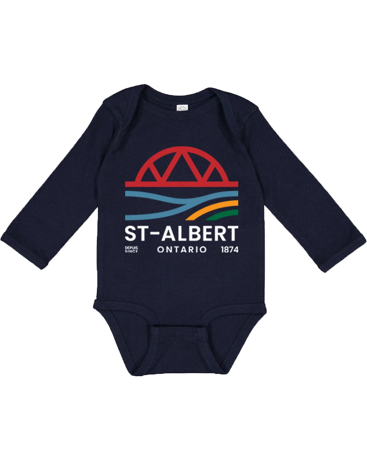 Infant Long Sleeve Baby Rib Bodysuit