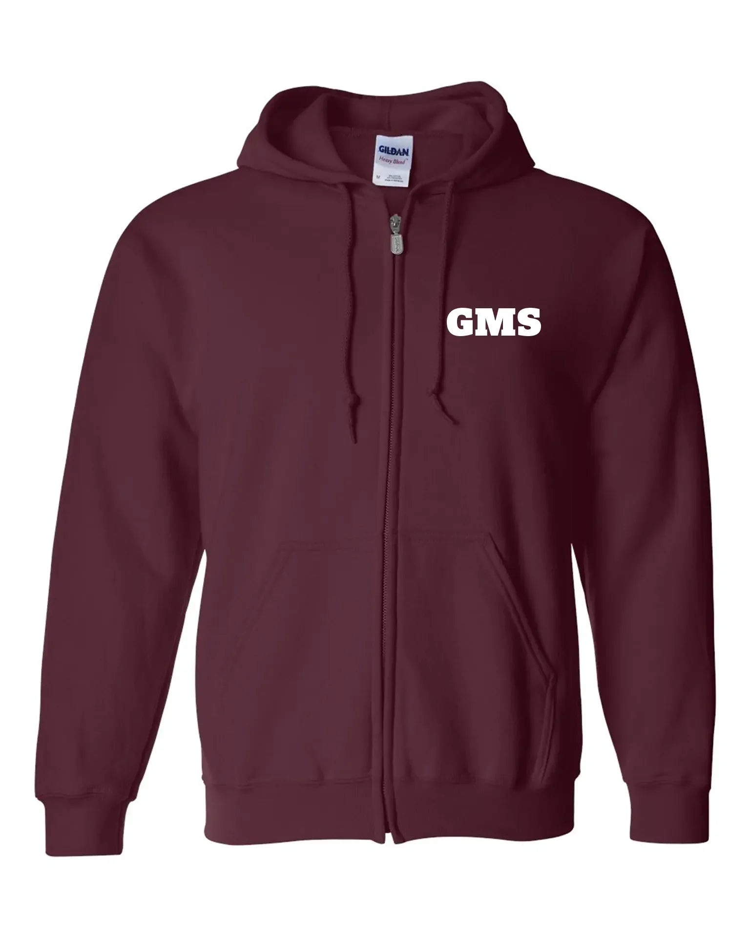 Adult FLEECE FULL ZIP HOODED SWEATSHIRT - GMS