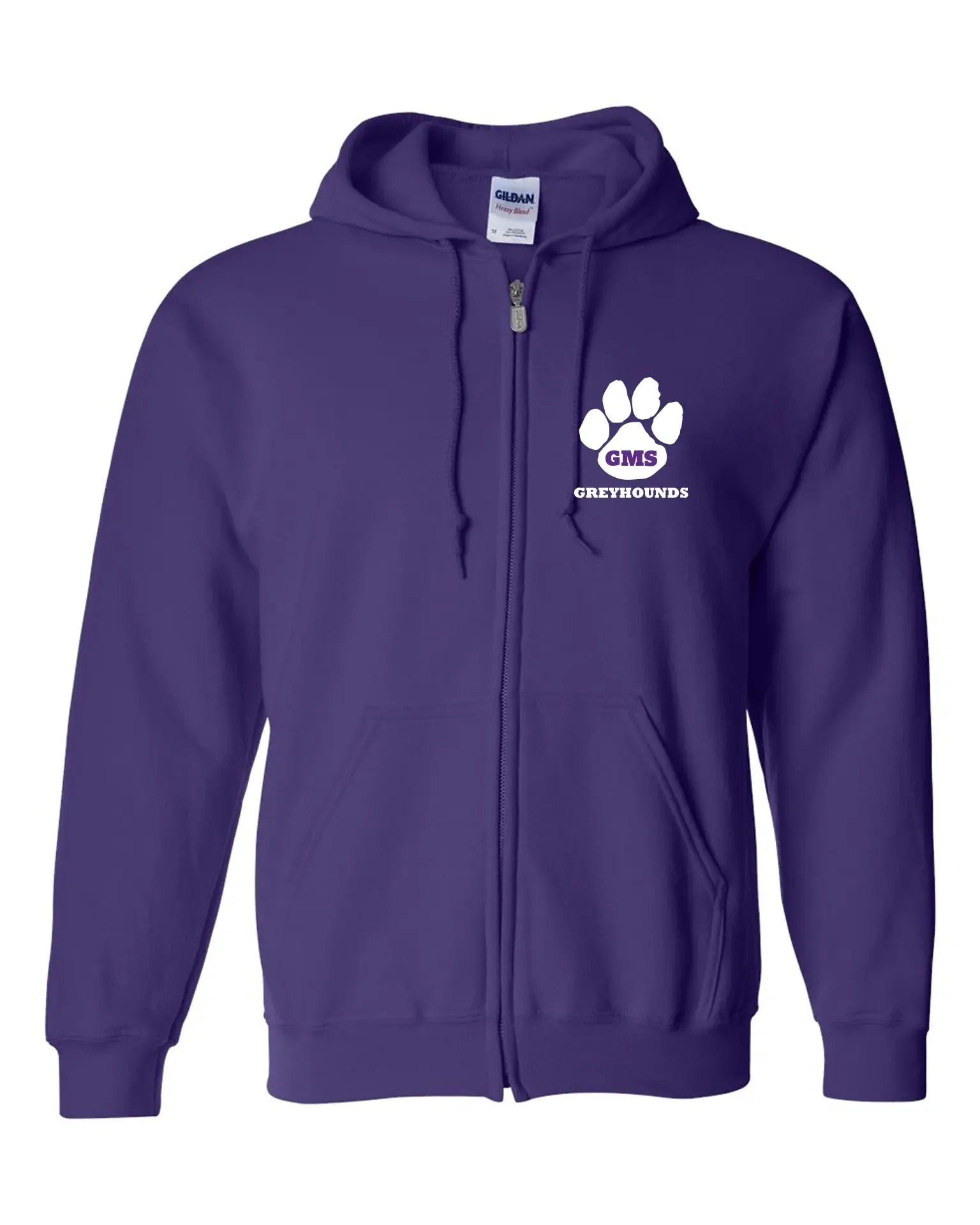 Adult FLEECE FULL ZIP HOODED SWEATSHIRT - PAW