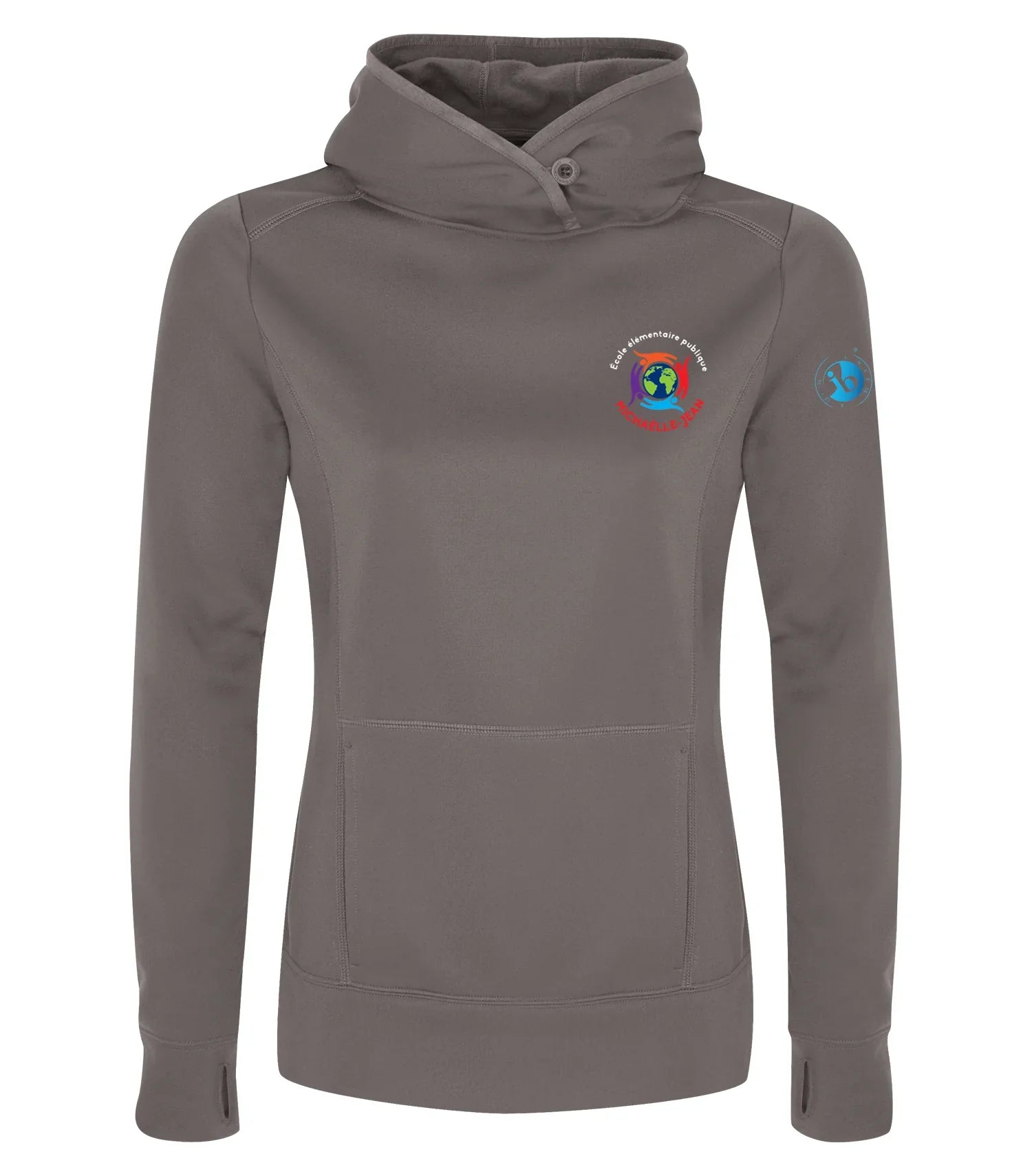 POLYFLEECE HOODED LADIES' SWEATSHIRT