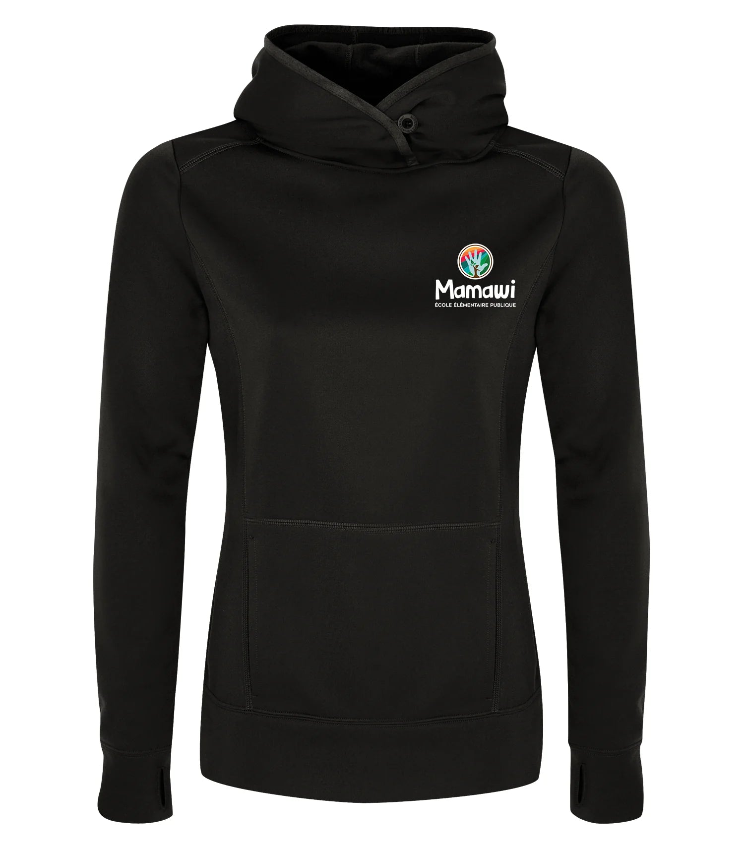 POLYFLEECE HOODED LADIES' SWEATSHIRT