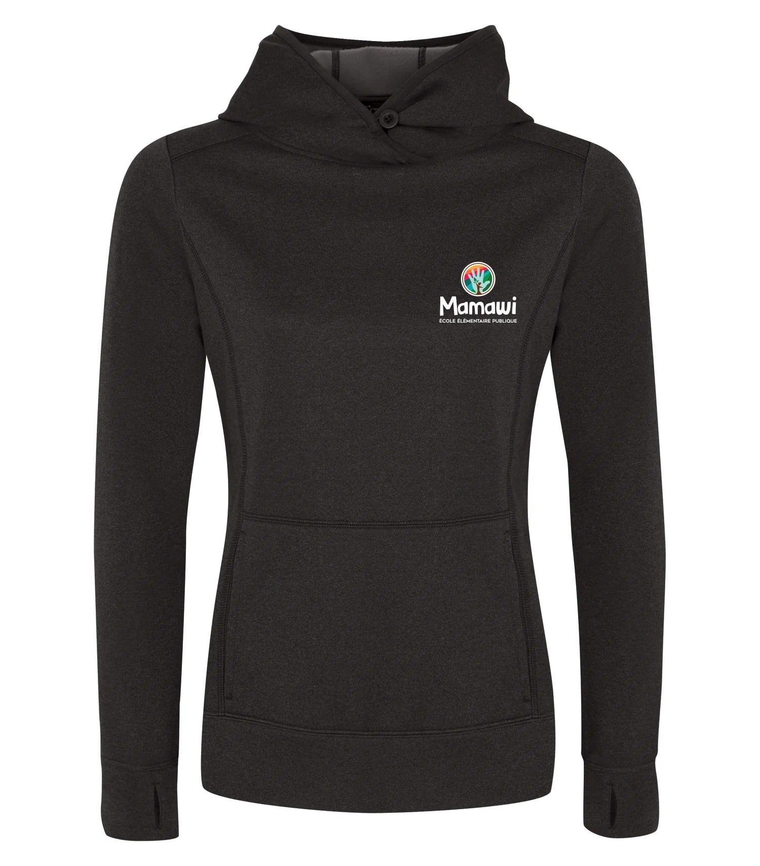 POLYFLEECE HOODED LADIES' SWEATSHIRT