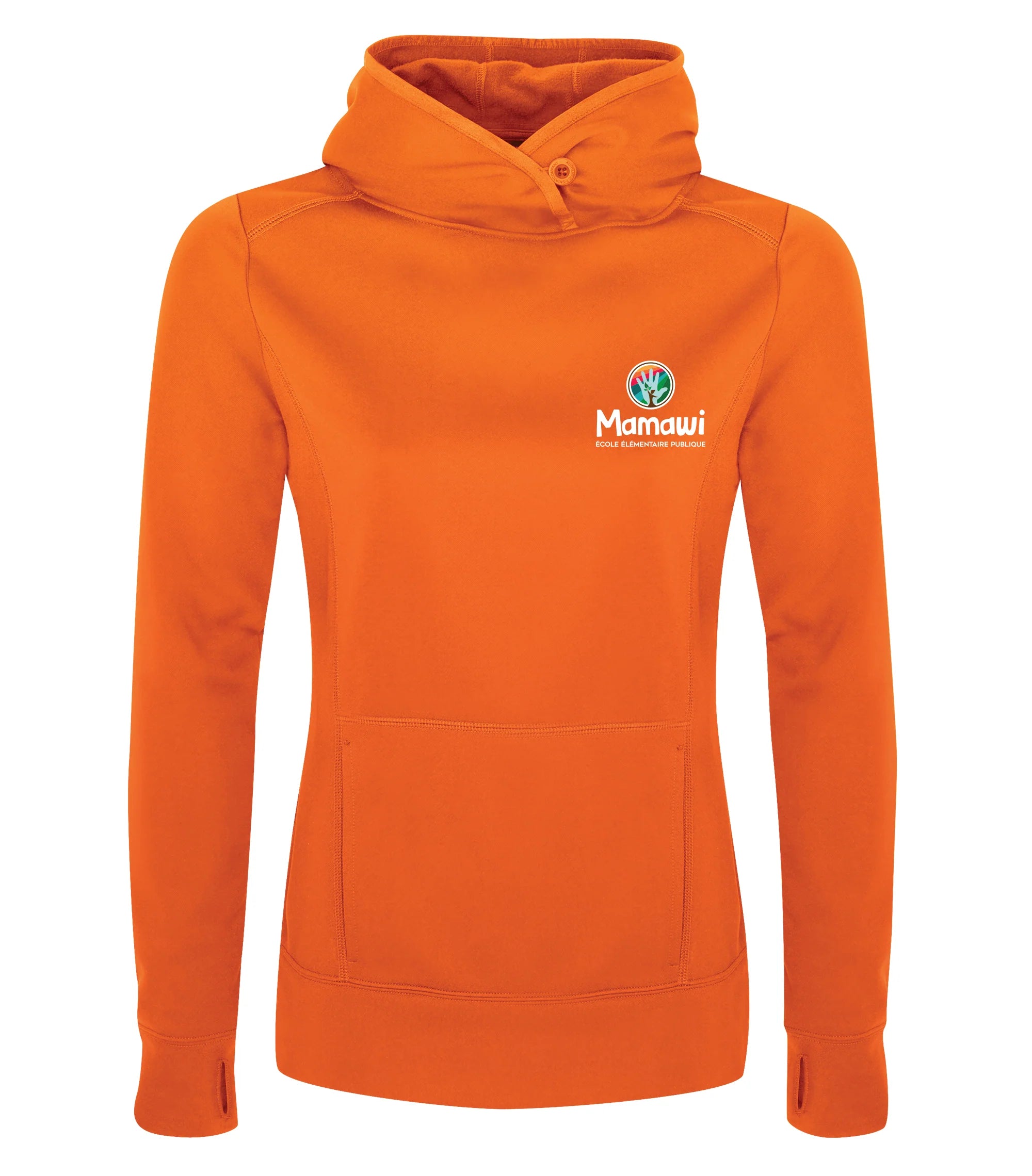 POLYFLEECE HOODED LADIES' SWEATSHIRT