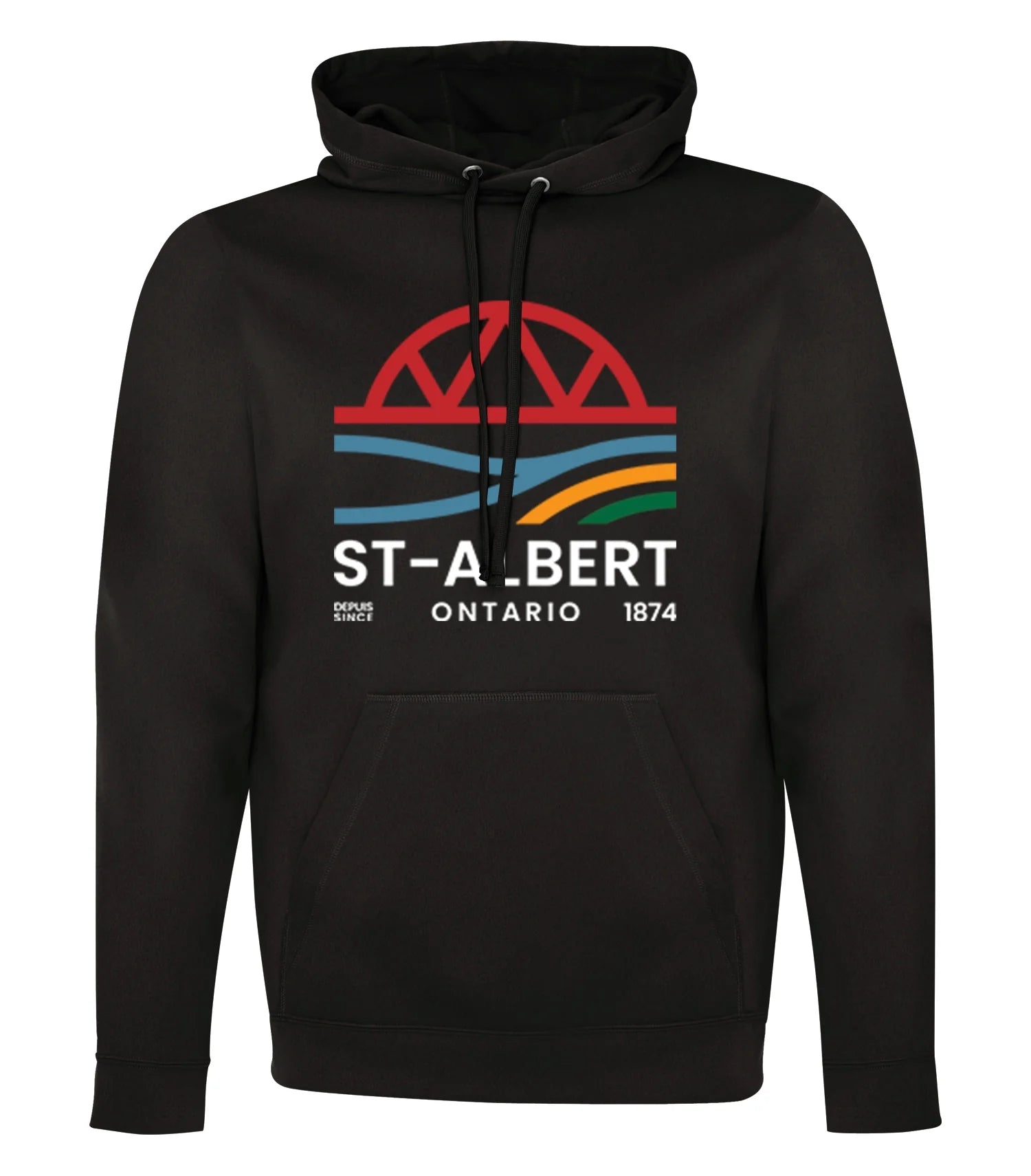 ADULT POLYFLEECE HOODED SWEATSHIRT