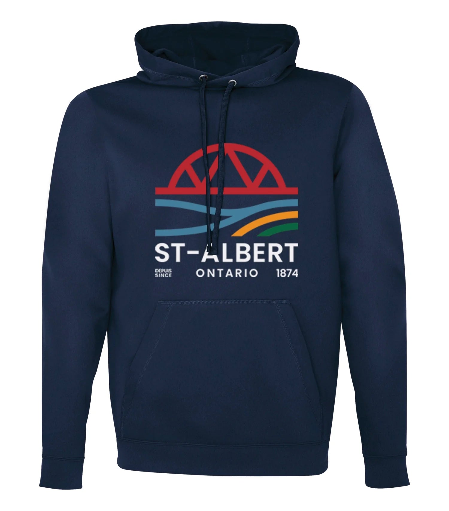 ADULT POLYFLEECE HOODED SWEATSHIRT