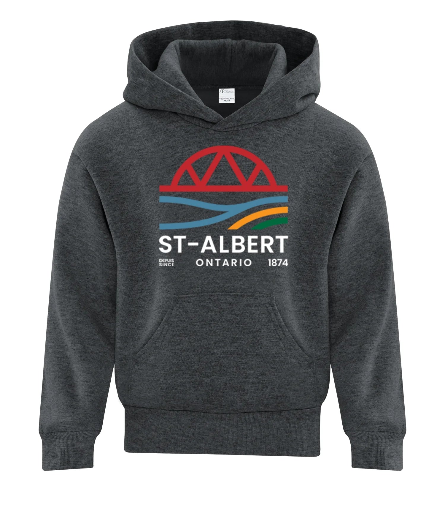 FLEECE HOODED YOUTH SWEATSHIRT