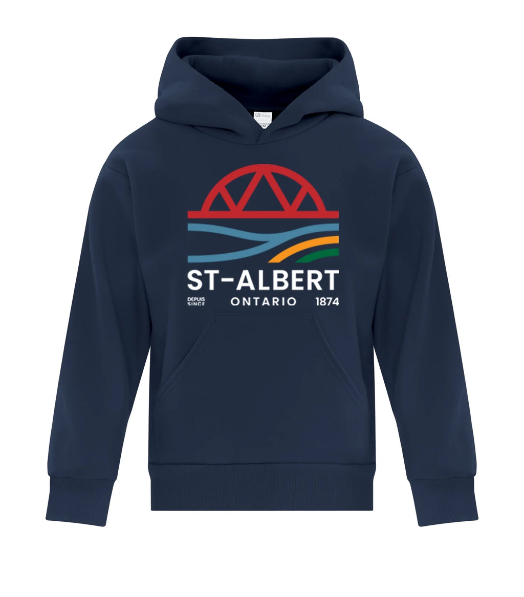 FLEECE HOODED YOUTH SWEATSHIRT