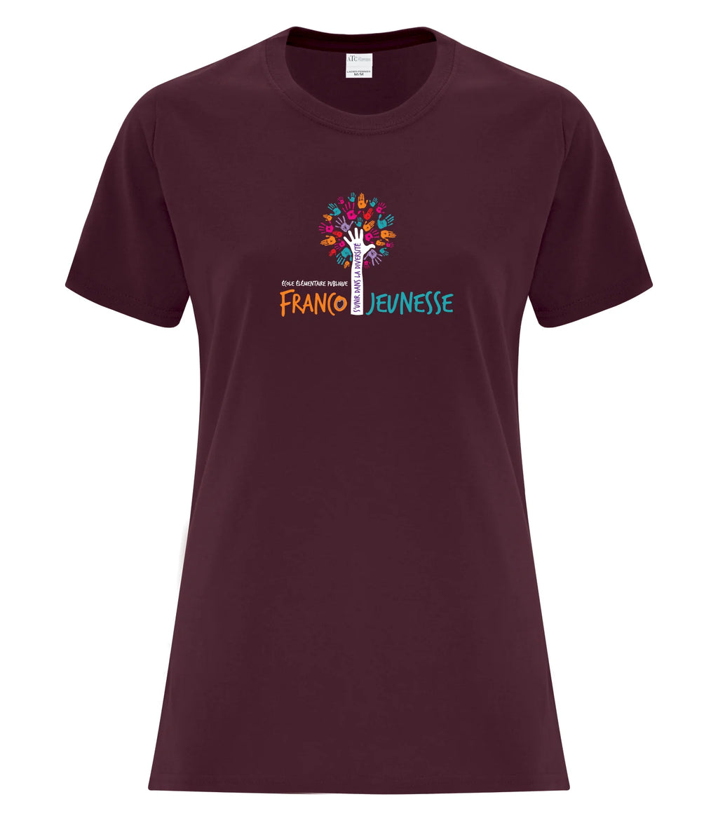 Cotton Adult Ladies Tee