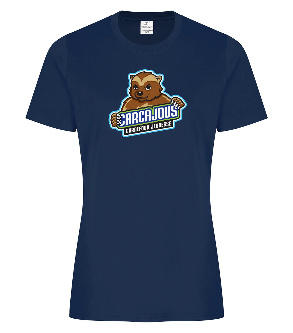 T-shirt femme en coton filé à l'anneau