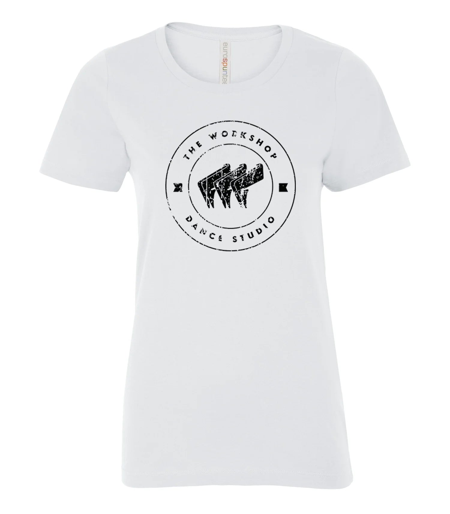 Combed and Ring Spun Ladies' Tee - Distressed