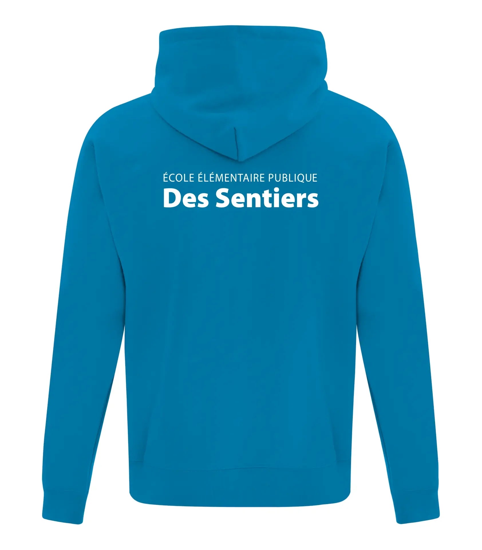 FLEECE YOUTH HOODED SWEATSHIRT - SPLIT FRONT/BACK LOGO