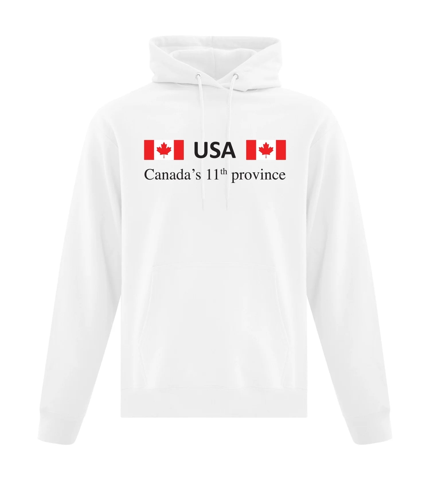 Adult Pullover Hoodie | USA: Canada’s 11th Province Collection