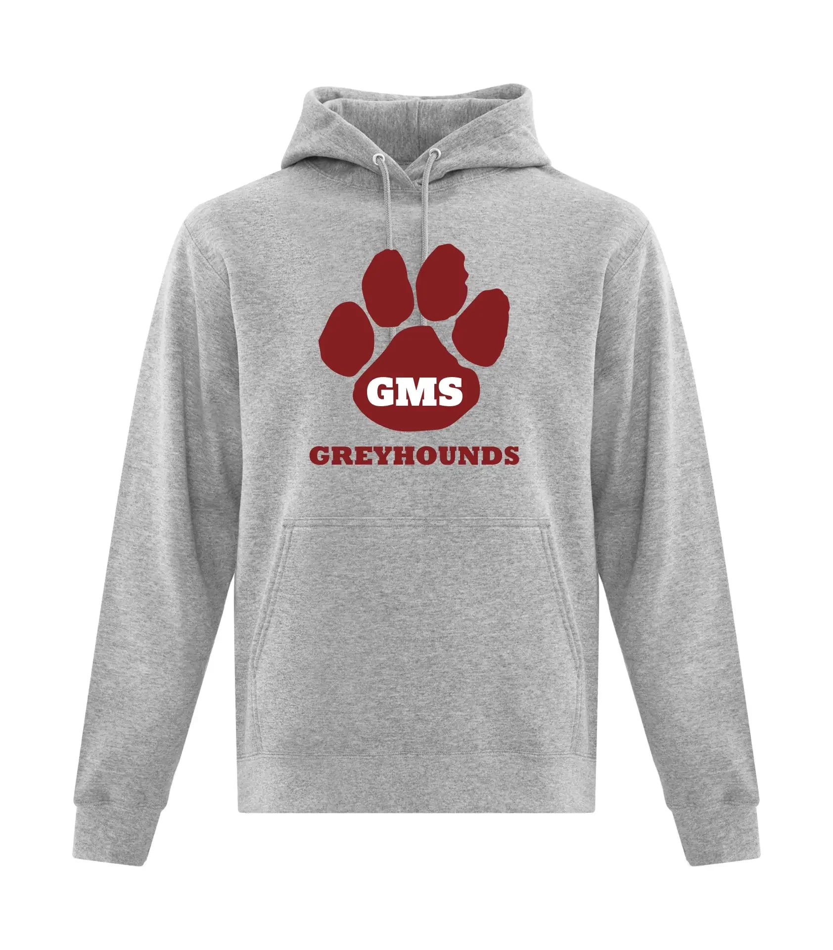 Adult FLEECE HOODED SWEATSHIRT - FULL FRONT