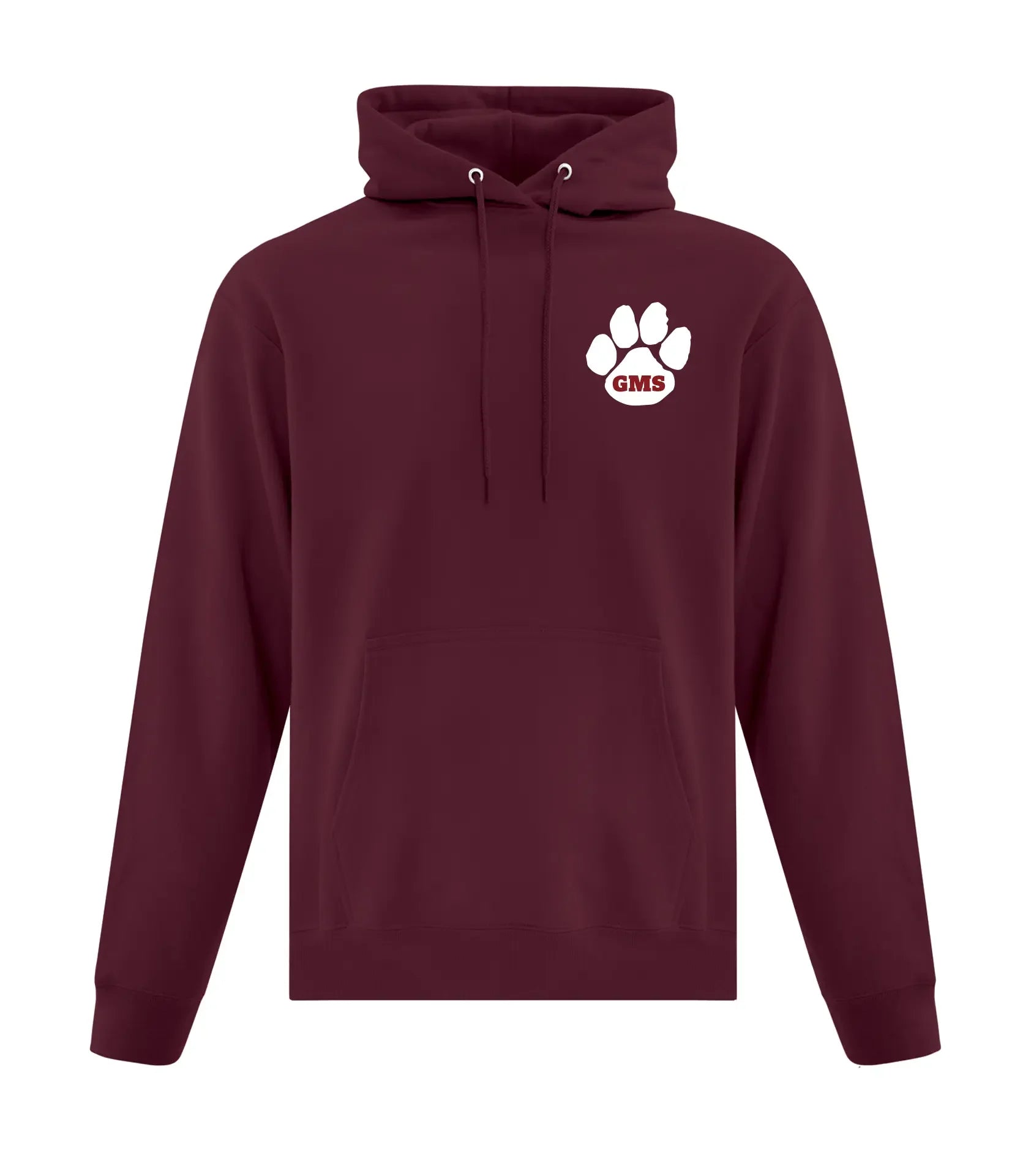 Adult FLEECE HOODED SWEATSHIRT - PAW SPLIT