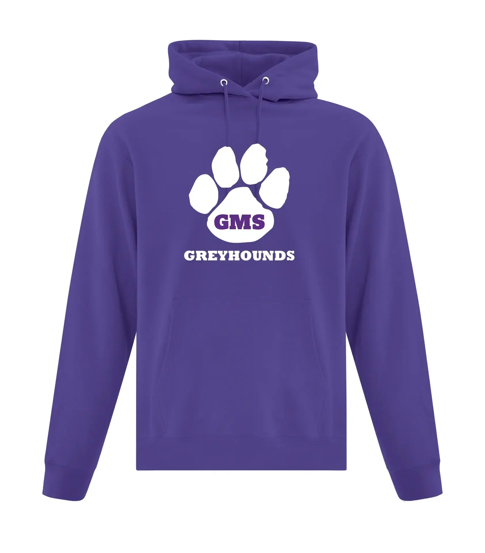 YOUTH FLEECE HOODED SWEATSHIRT - FULL FRONT