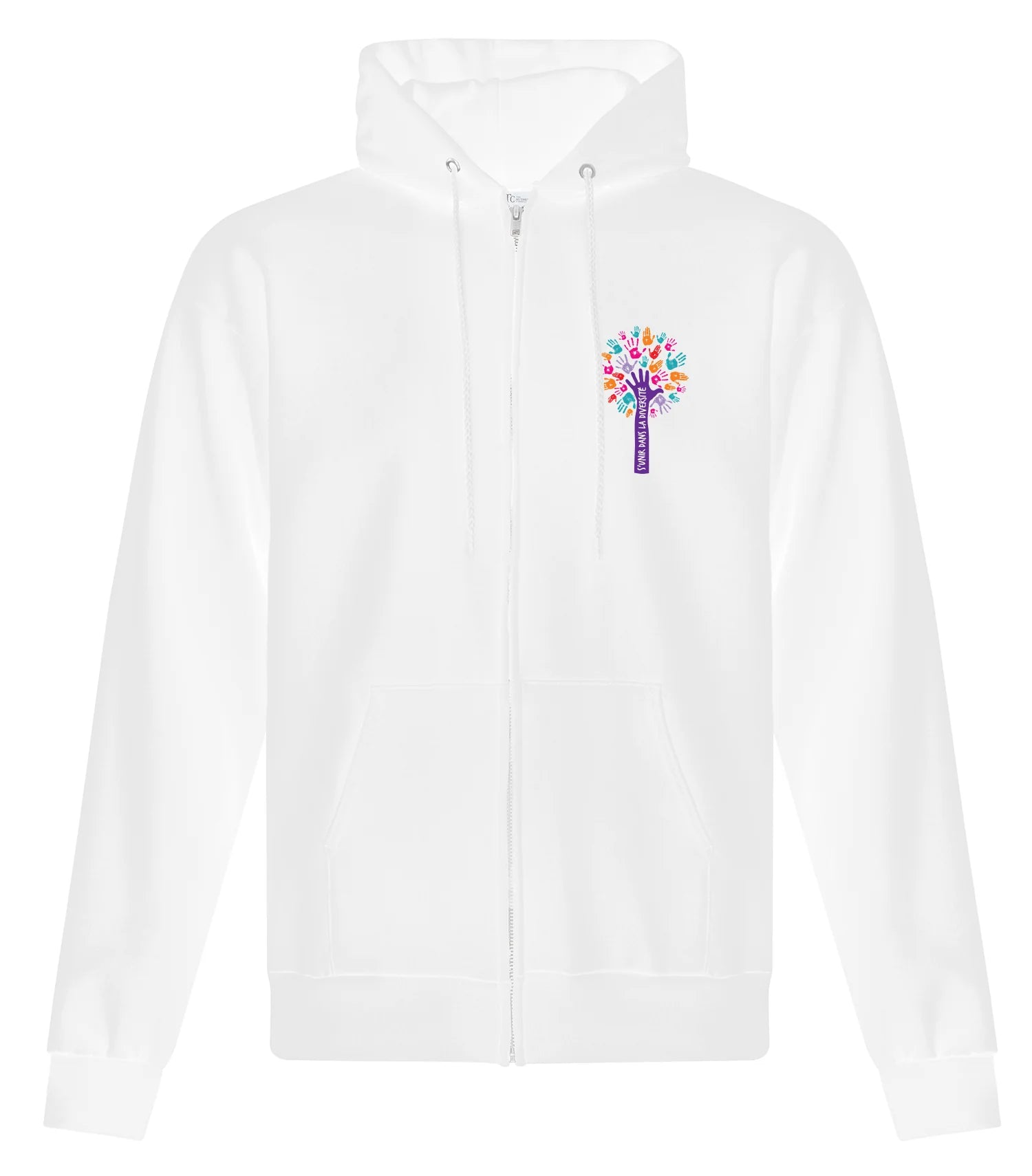 FLEECE FULL ZIP HOODED SWEATSHIRT