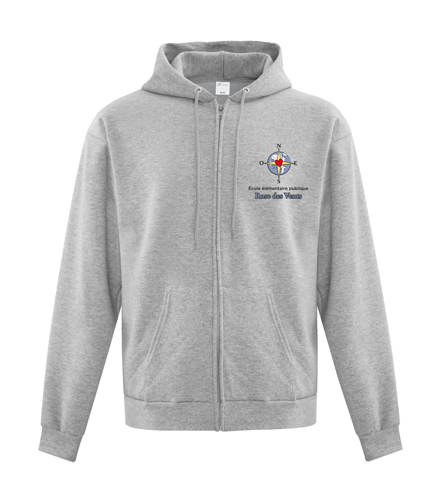 Adult 50/50 Fleece Full Zip Hooded Sweatshirt