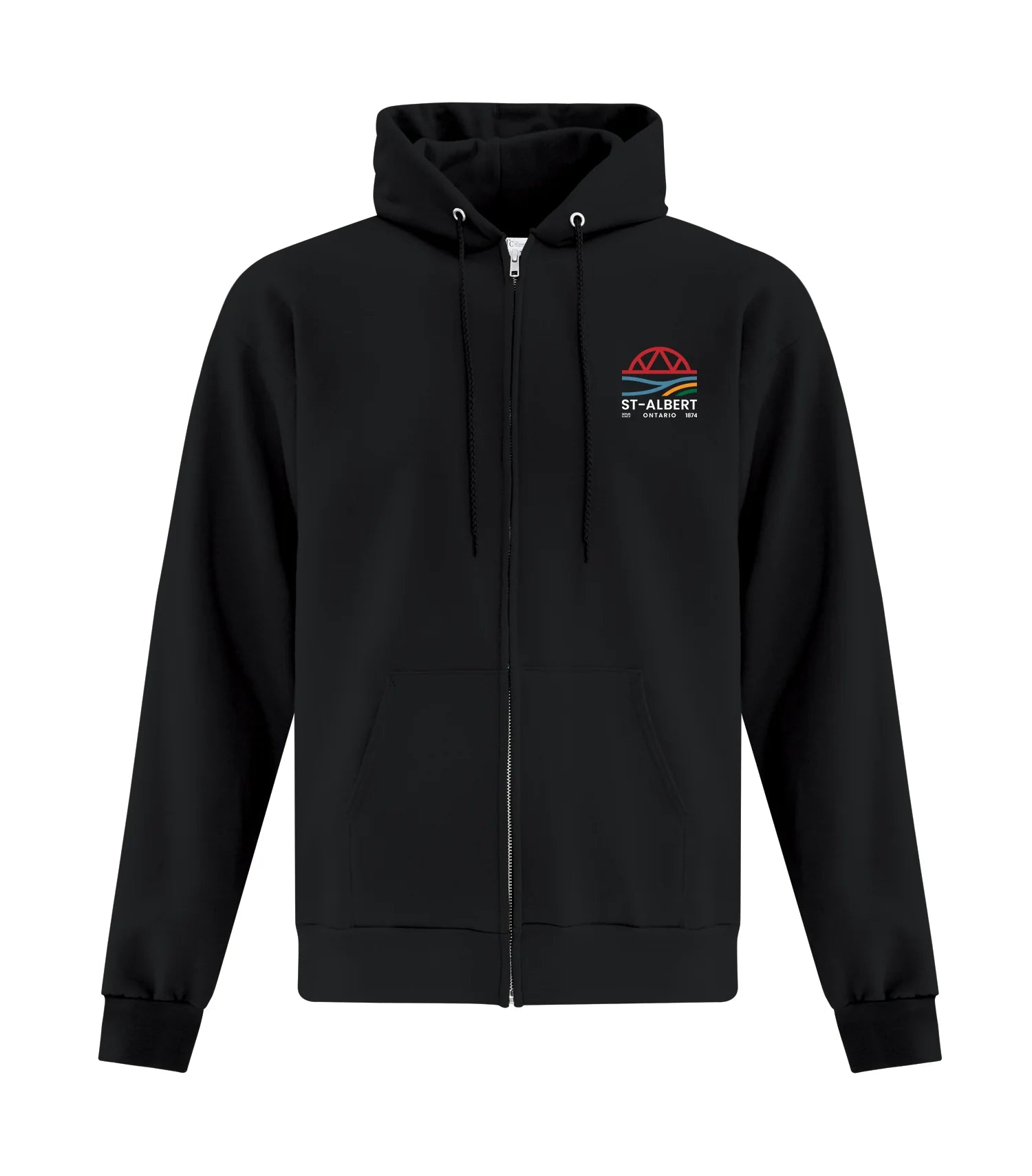 FLEECE FULL ZIP HOODED SWEATSHIRT