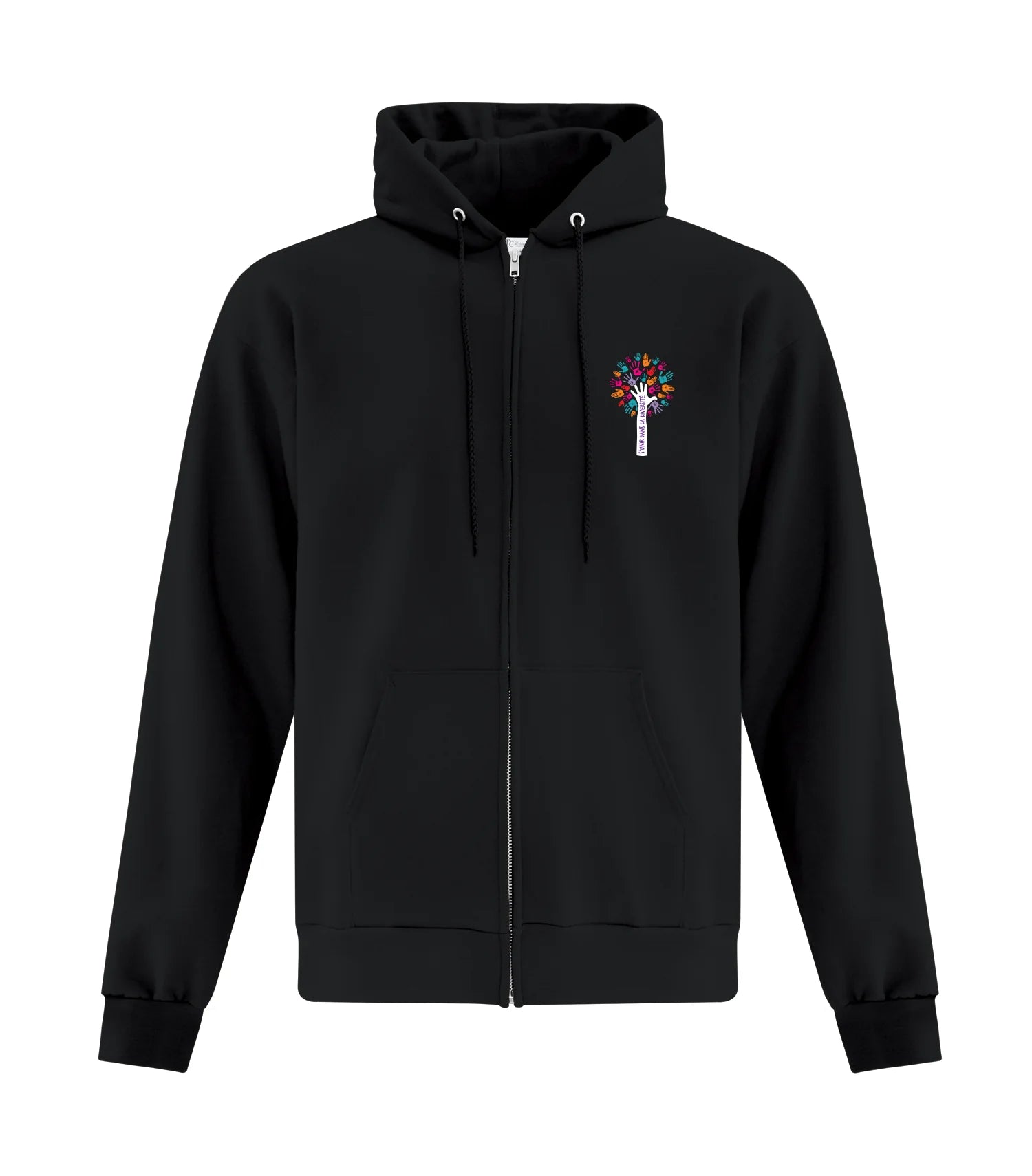 FLEECE FULL ZIP HOODED SWEATSHIRT