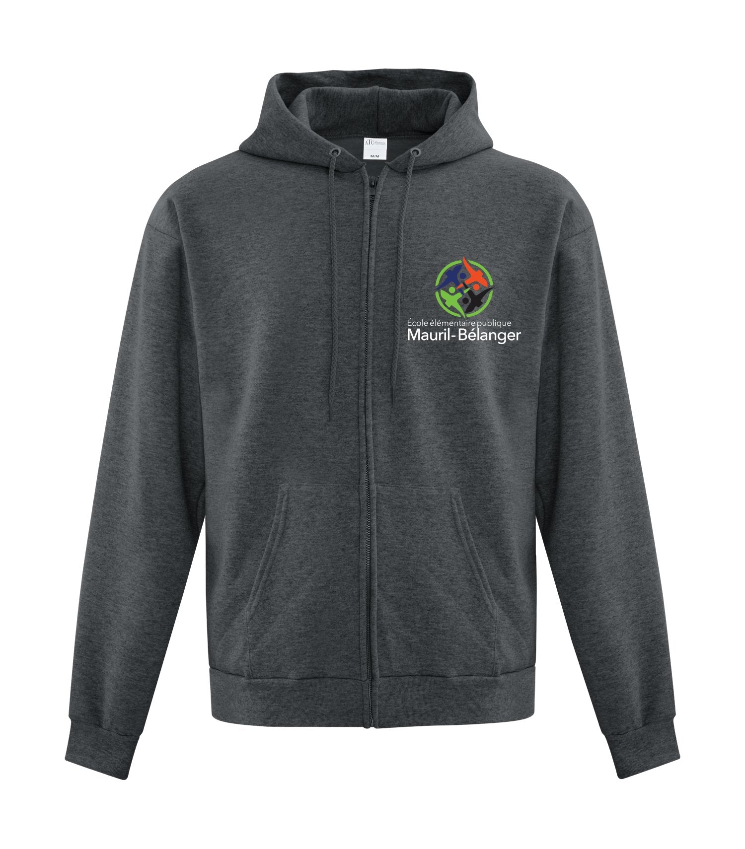 Adult Everyday Fleece Full Zip Hooded Sweatshirt.