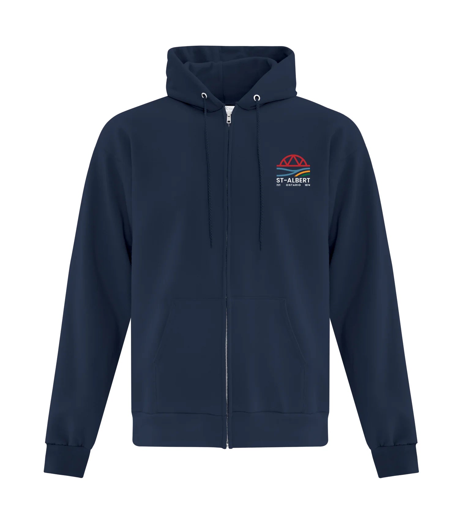 FLEECE FULL ZIP HOODED SWEATSHIRT