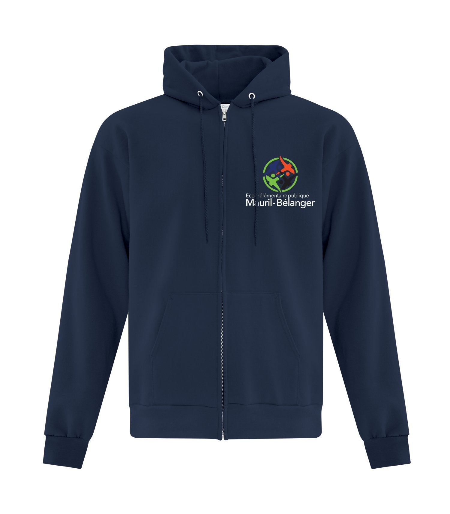 Adult Everyday Fleece Full Zip Hooded Sweatshirt.