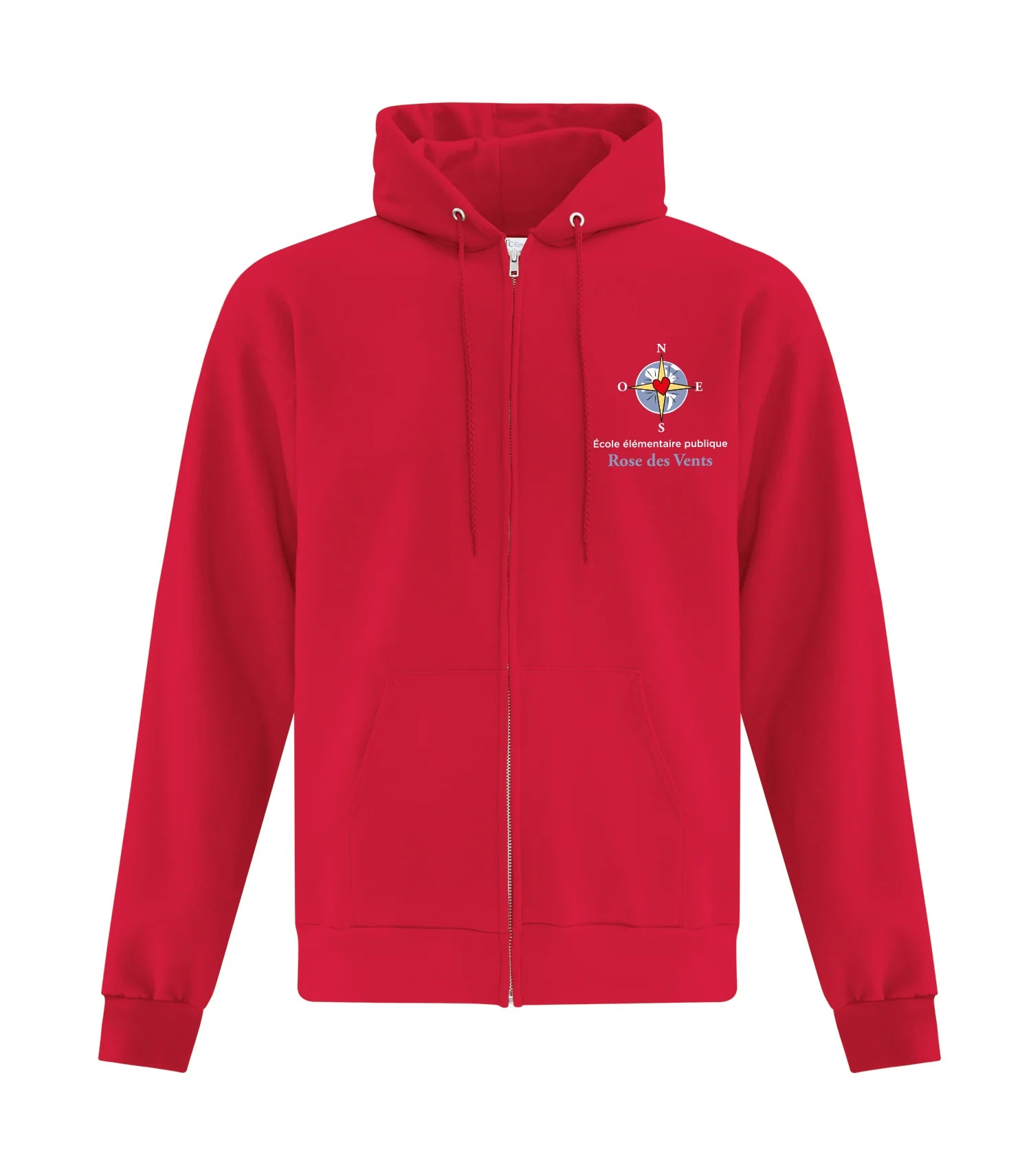 Youth 50/50 Fleece Full Zip Hooded Sweatshirt