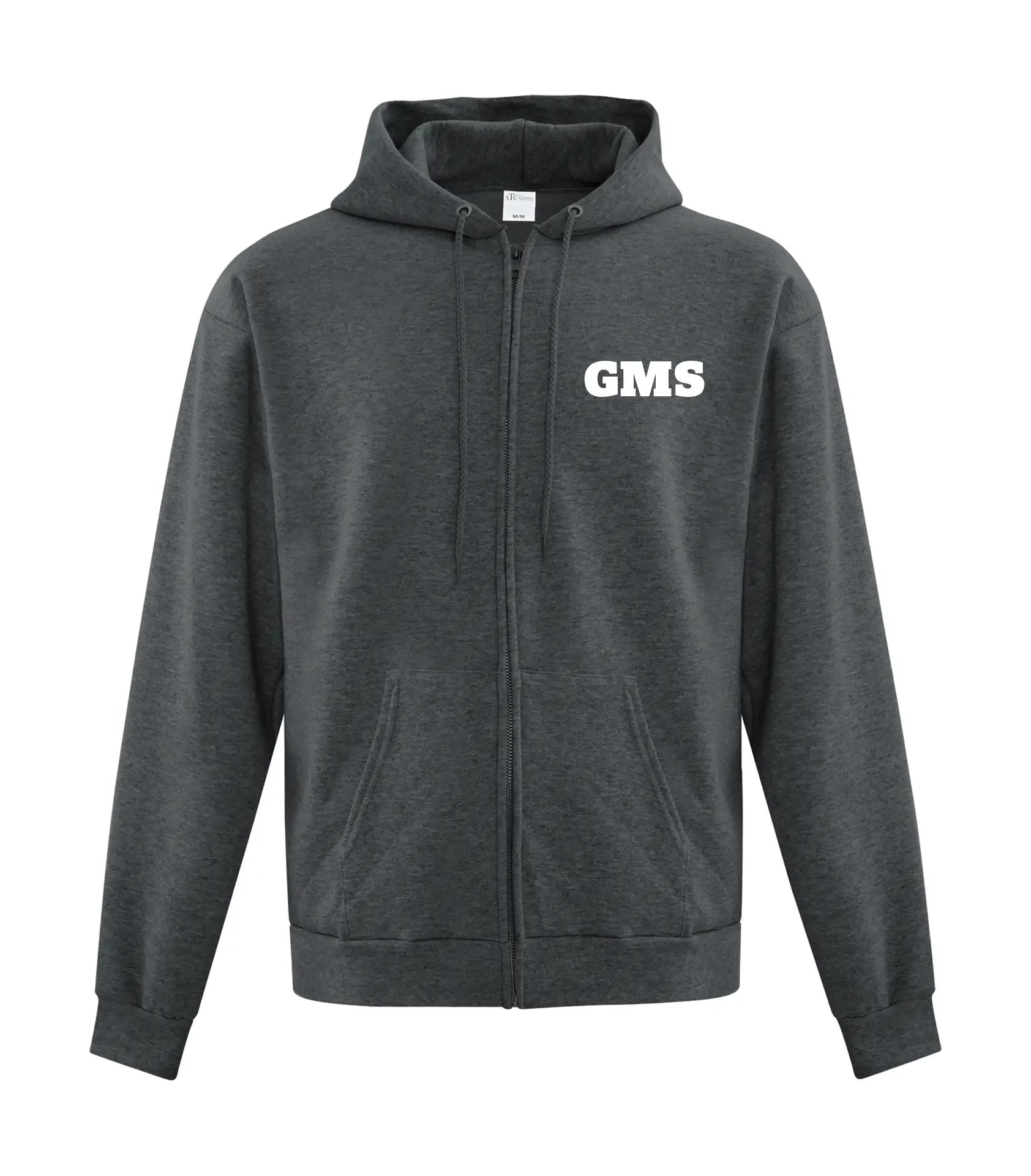 Adult FLEECE FULL ZIP HOODED SWEATSHIRT - GMS