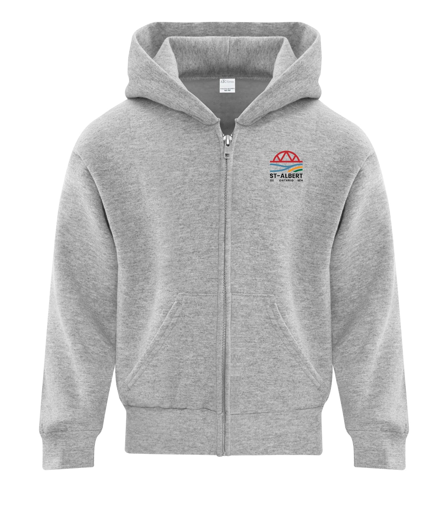 FLEECE FULL ZIP HOODED YOUTH SWEATSHIRT