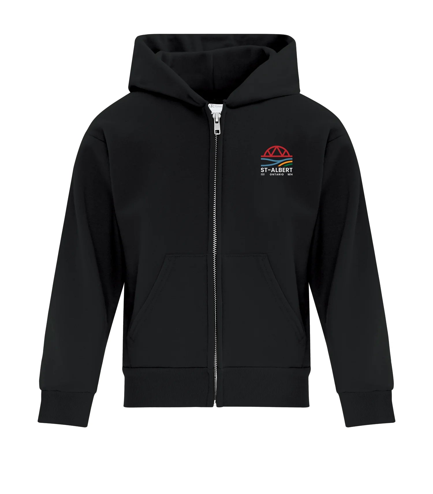 FLEECE FULL ZIP HOODED YOUTH SWEATSHIRT