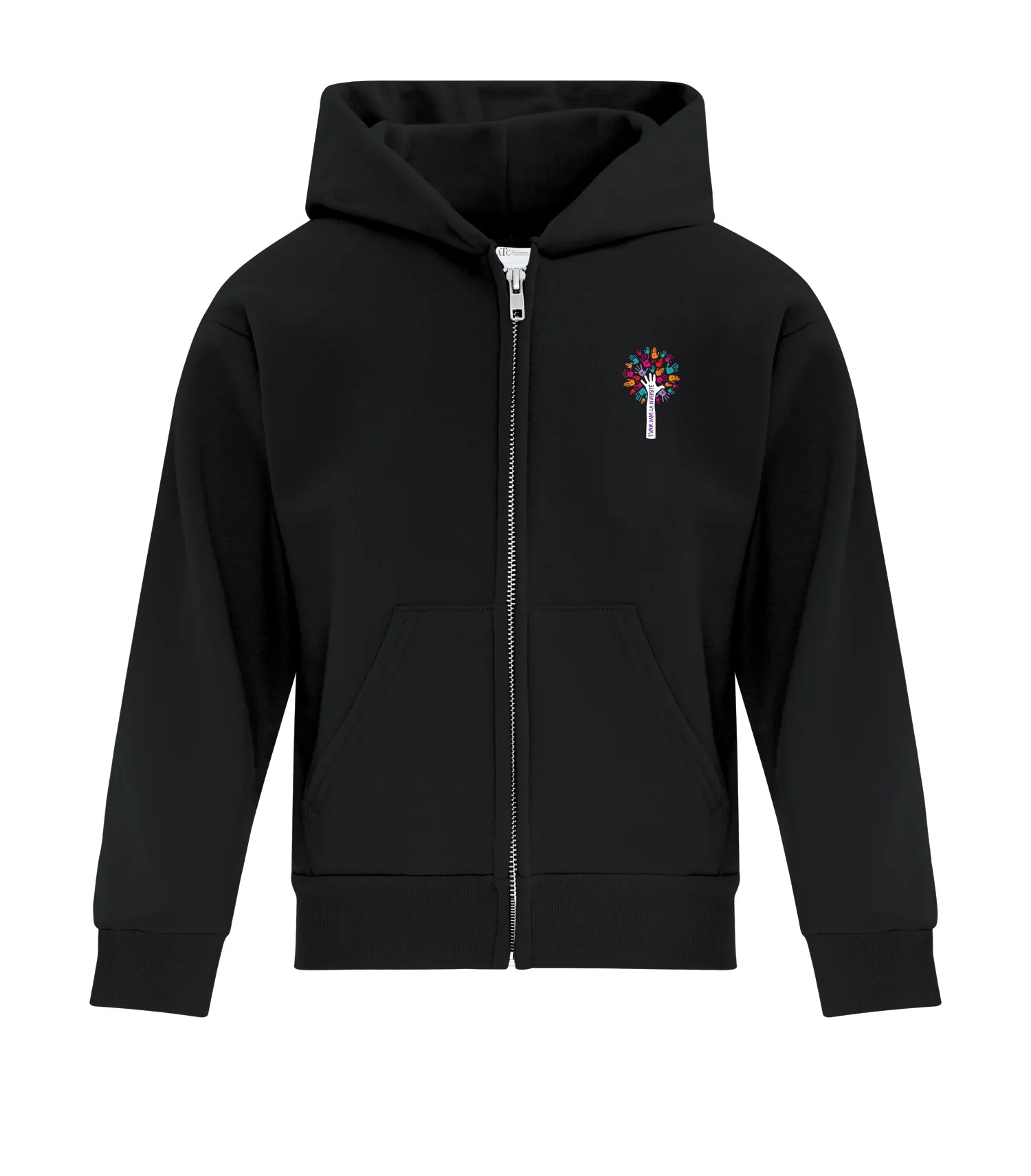 FLEECE FULL ZIP HOODED YOUTH SWEATSHIRT