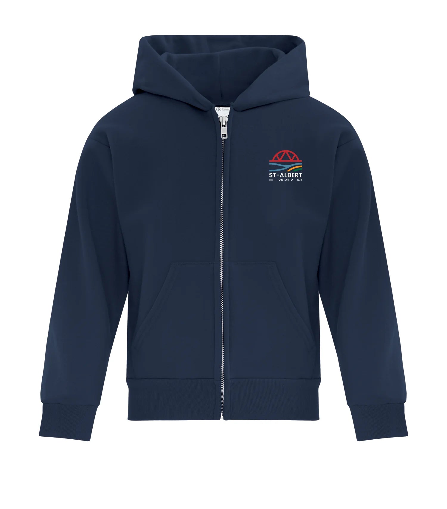 FLEECE FULL ZIP HOODED YOUTH SWEATSHIRT