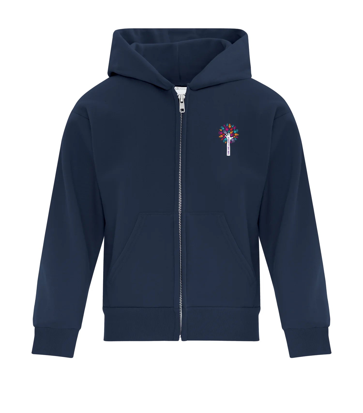 FLEECE FULL ZIP HOODED YOUTH SWEATSHIRT