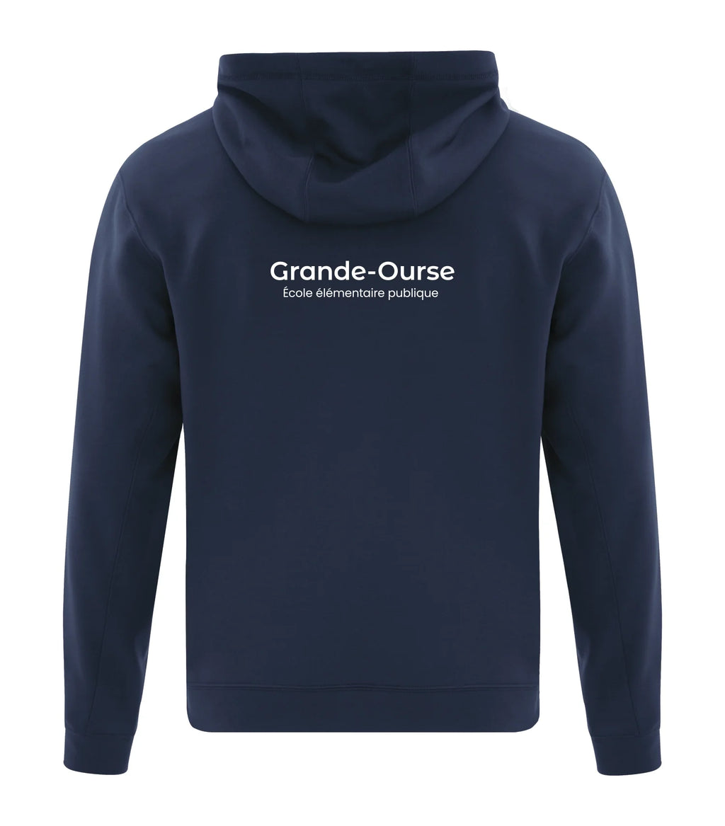 ADULT POLYFLEECE FULL ZIP HOODED SWEATSHIRT