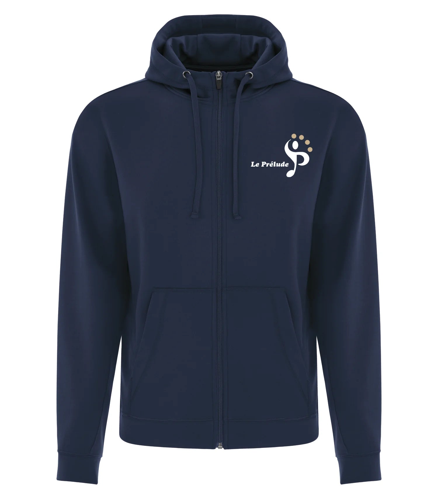 ADULT POLYFLEECE FULL ZIP HOODED SWEATSHIRT