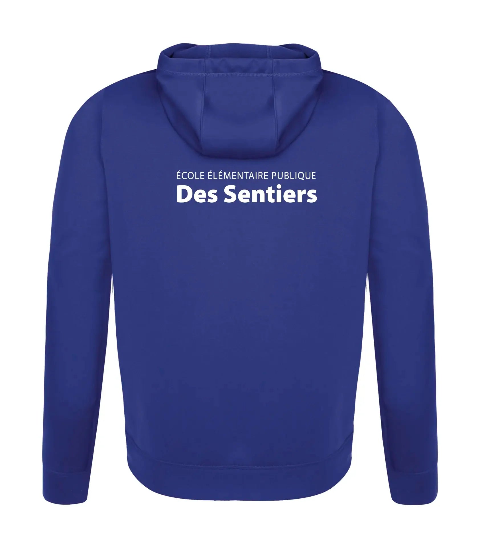 POLYFLEECE HOODED SWEATSHIRT - SPLIT FRONT/BACK LOGO