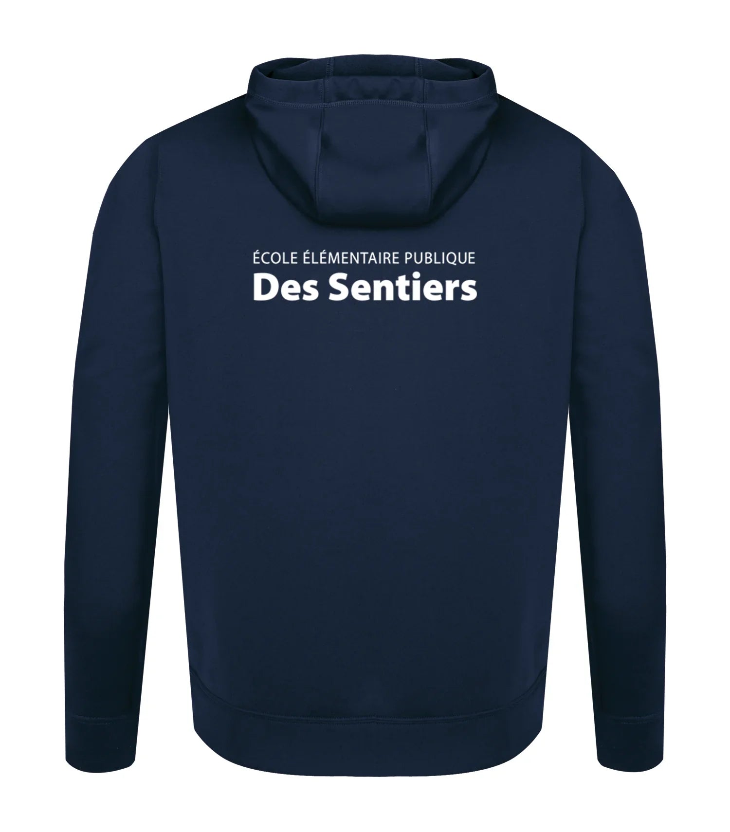 POLYFLEECE HOODED SWEATSHIRT - SPLIT FRONT/BACK LOGO