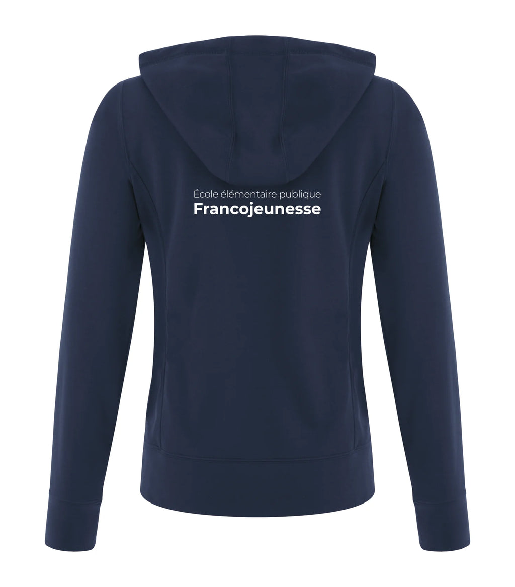 POLYFLEECE FULL ZIP HOODED LADIES' SWEATSHIRT