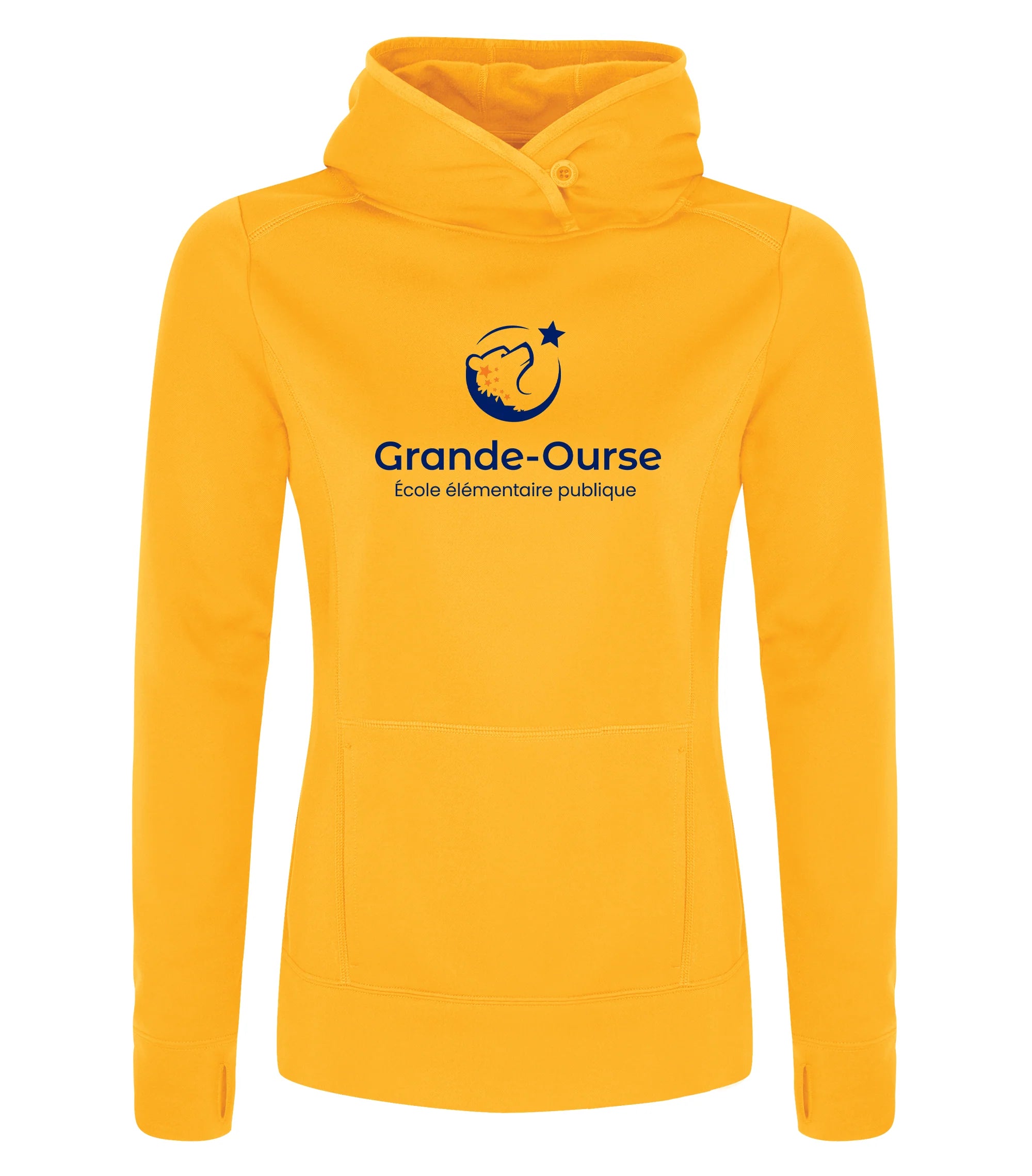 POLYFLEECE HOODED LADIES' SWEATSHIRT