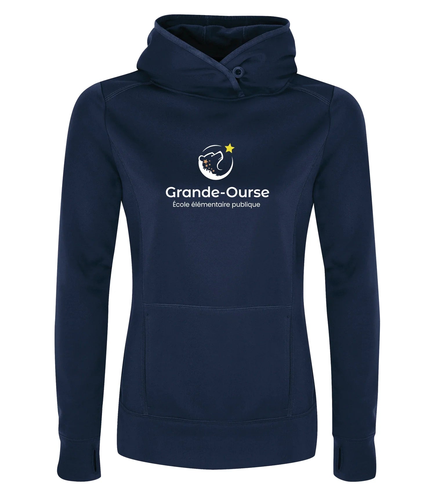 POLYFLEECE HOODED LADIES' SWEATSHIRT