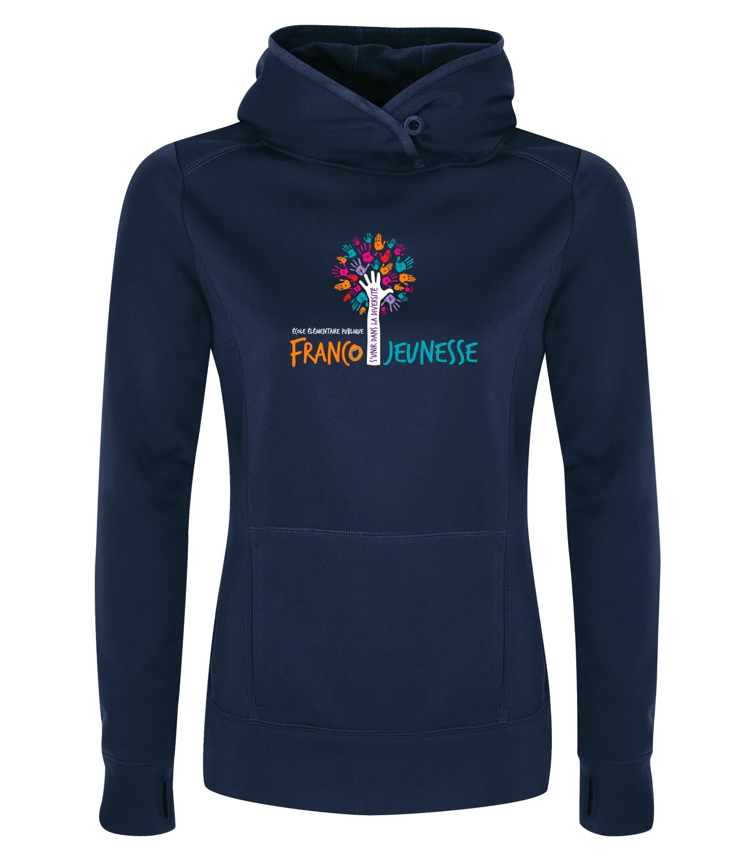 POLYFLEECE HOODED LADIES' SWEATSHIRT