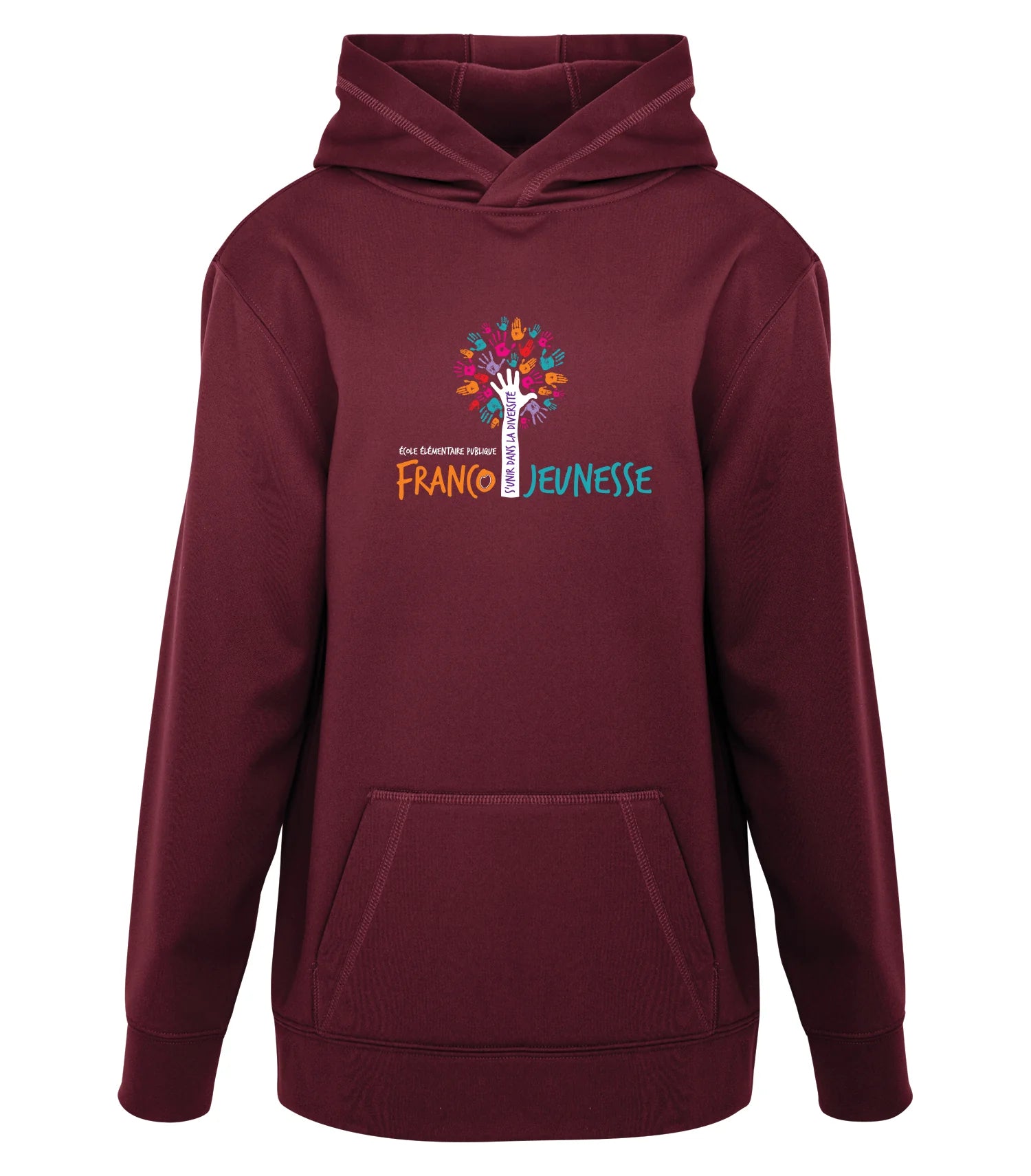 POLYFLEECE HOODED YOUTH SWEATSHIRT